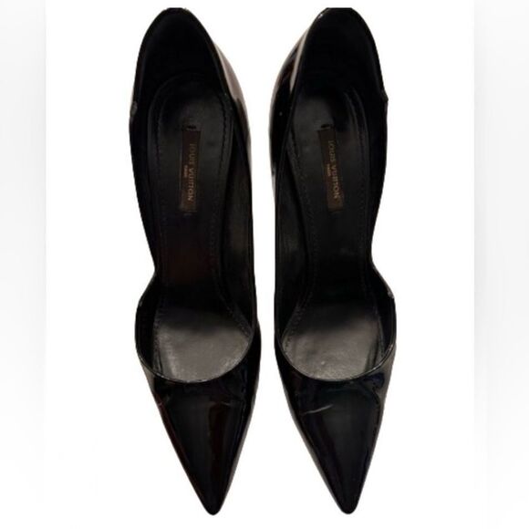 Louis Vuitton Black Patent Leather D'orsay Size 39. - Picture 3 of 7